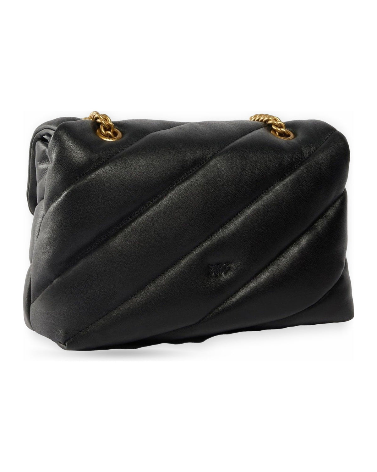 Borse a spalla Donna Pinko - Puff Classic New Buckle Sheep - Nero