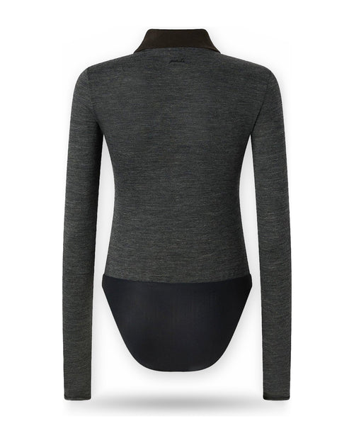 Body Donna Pinko - Rubesco Body Jersey Misto Lana - Grigio