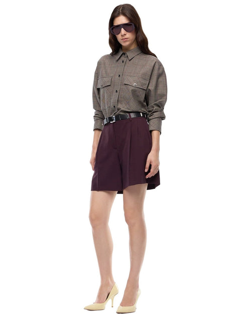 Pantaloncini Donna Pinko - Shetana Short Fluido - Bordeaux