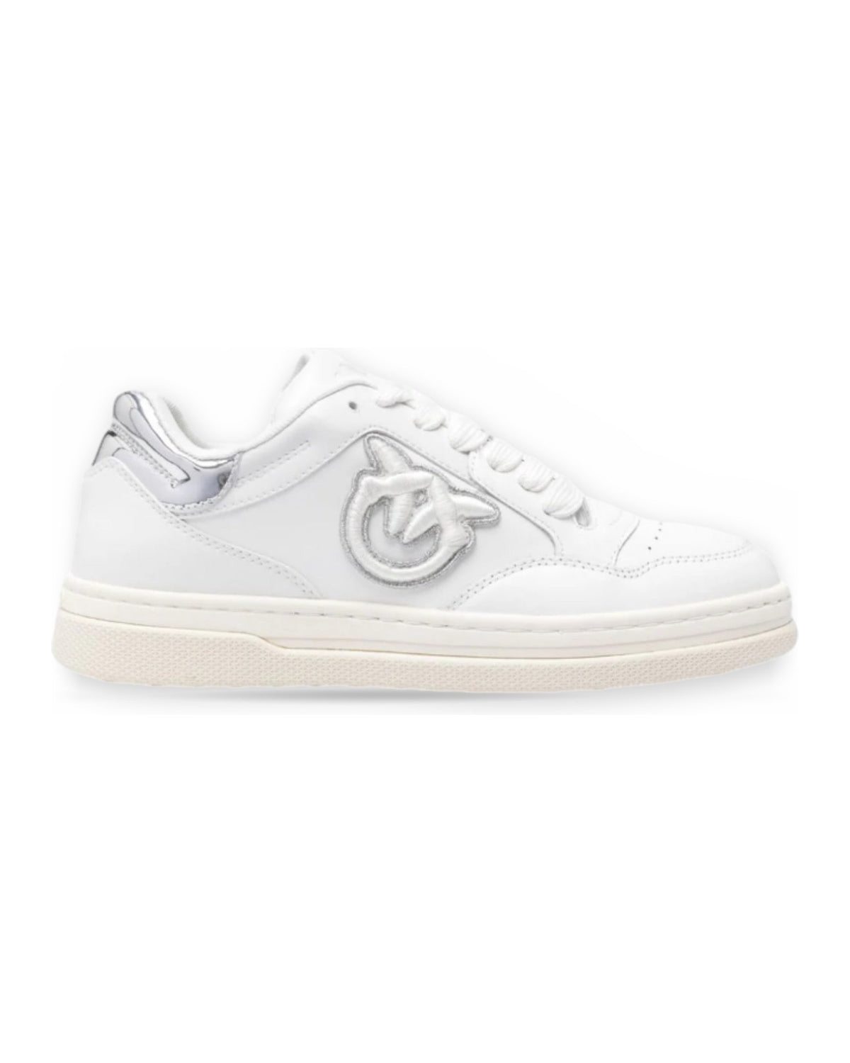 Sneaker Donna Pinko - Sneaker Calf Leather/Mirror - Bianco
