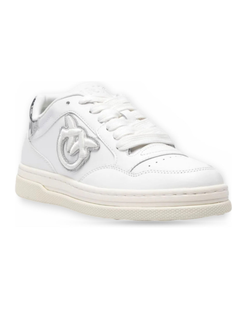 Sneaker Donna Pinko - Sneaker Calf Leather/Mirror - Bianco