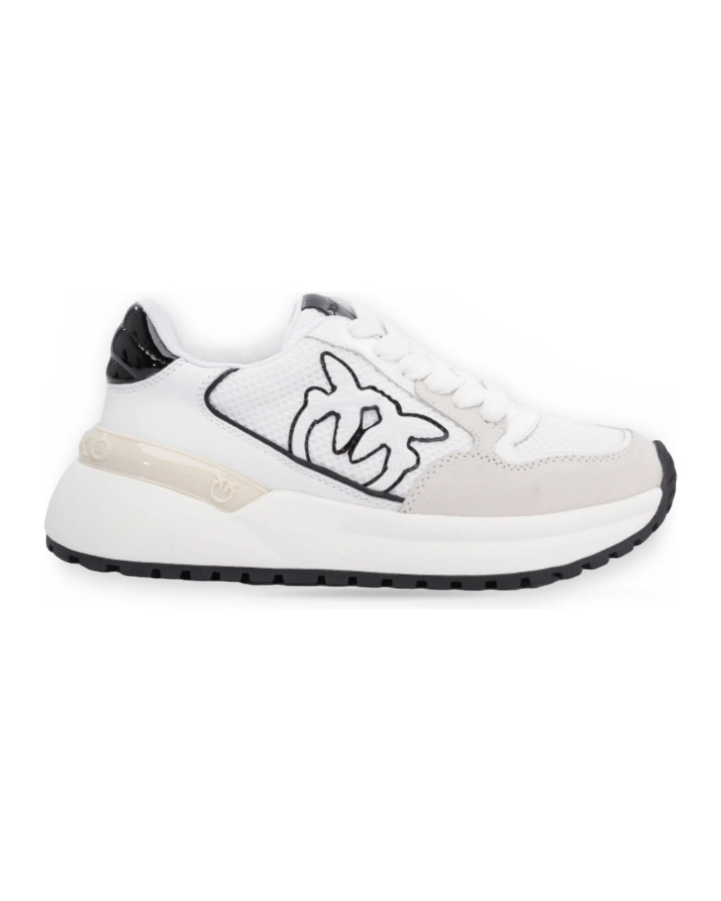 Sneaker Donna Pinko - Sneaker Cow Suede - Bianco