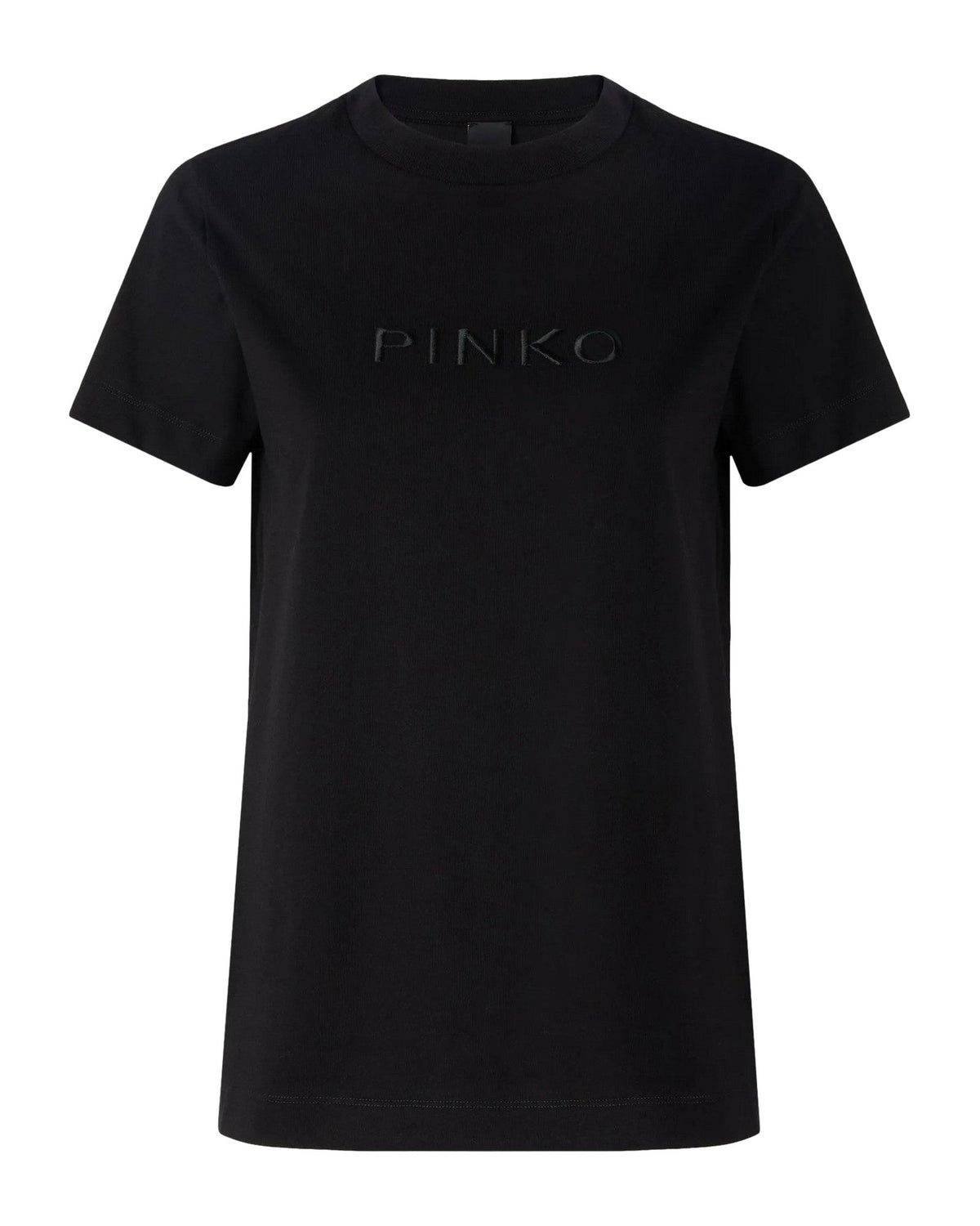 T-shirt Donna Pinko - Start T-Shirt Jersey Patch Eff - Nero