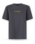 T-shirt Donna Pinko - Strepitoso T-Shirt Jersey Logo - Grigio