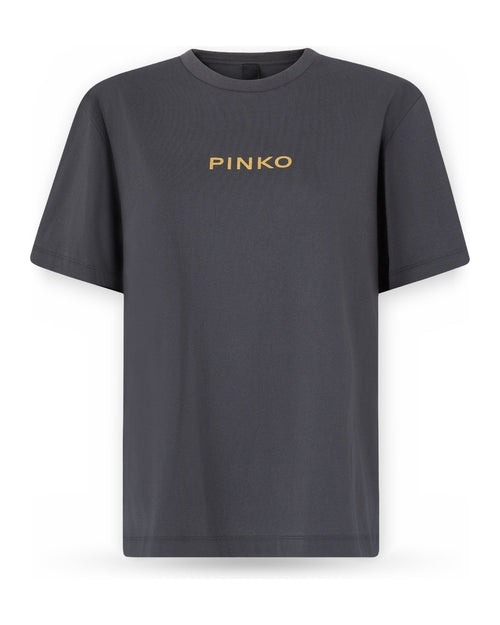 T-shirt Donna Pinko - Strepitoso T-Shirt Jersey Logo - Grigio