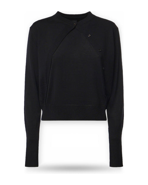Cardigan Donna Pinko - Tallin Cardigan Fine Pure Meri - Nero