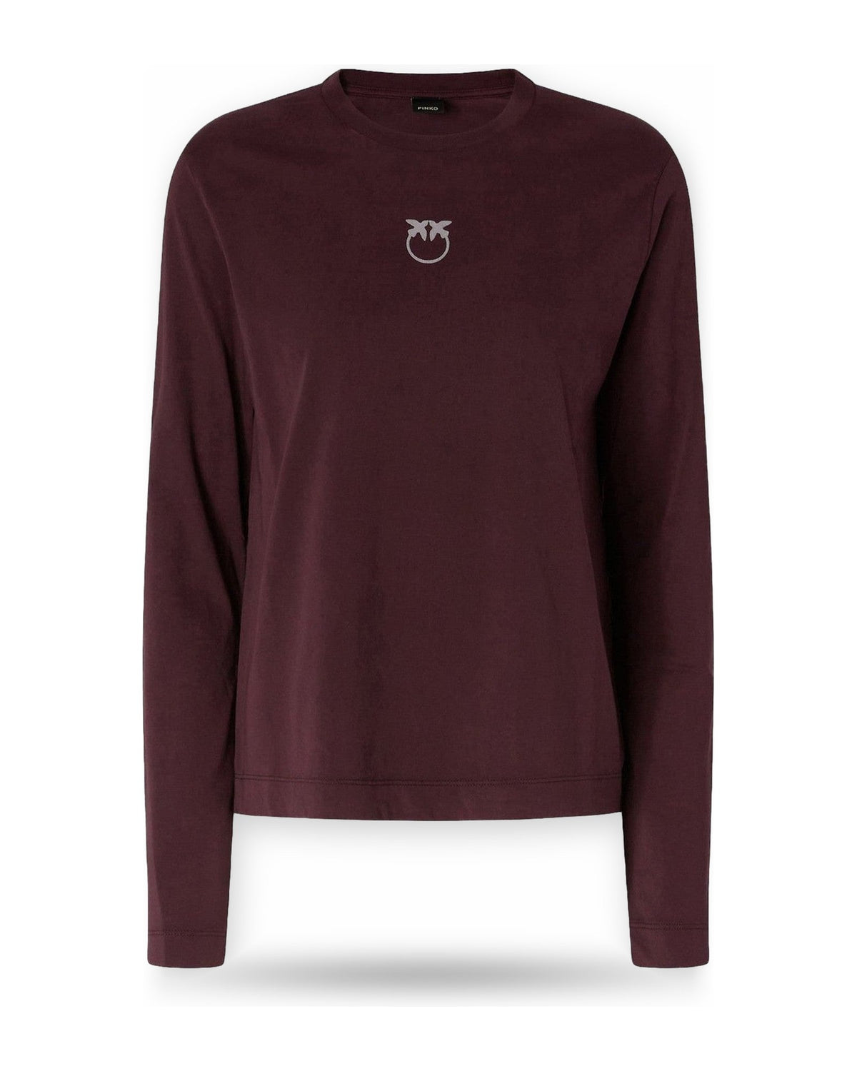 T-shirt Donna Pinko - Toblino T-Shirt Jersey Logo Fl - Bordeaux