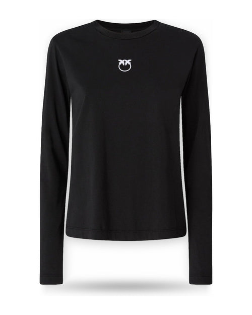 T-shirt Donna Pinko - Toblino T-Shirt Jersey Logo Fl - Nero
