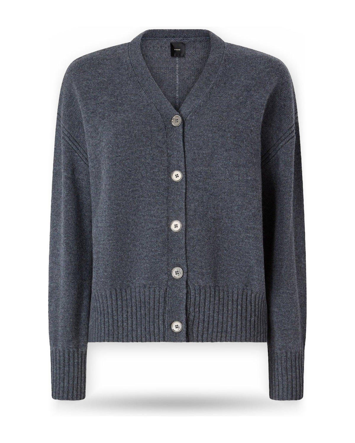 Cardigan Donna Pinko - Vienna Cardigan 90 Lana 10 Cas - Grigio