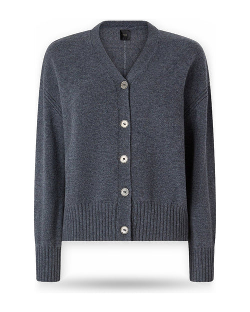 Cardigan Donna Pinko - Vienna Cardigan 90 Lana 10 Cas - Grigio