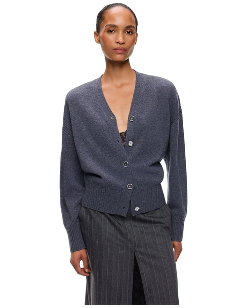 Cardigan Donna Pinko - Vienna Cardigan 90 Lana 10 Cas - Grigio