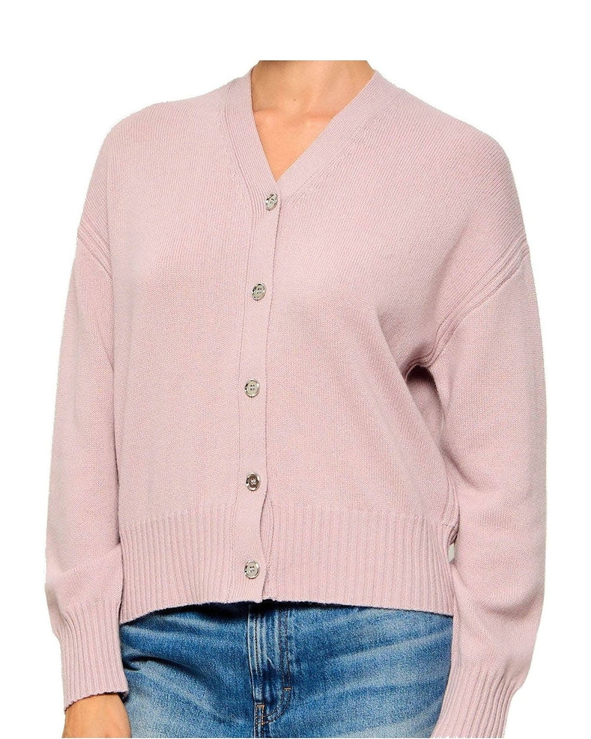 Cardigan Donna Pinko - Vienna Cardigan 90 Lana 10 Cas - Rosa Cipria