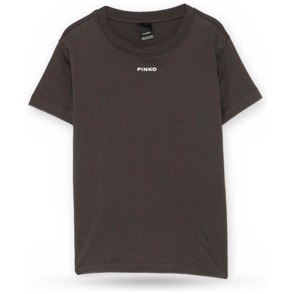 T-shirt Donna Pinko - Basico T-Shirt Jersey Logo Pin - Marrone Testa Moro