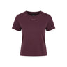 T-shirt Donna Pinko - Basico T-Shirt Jersey Logo Pin - Bordeaux Scuro