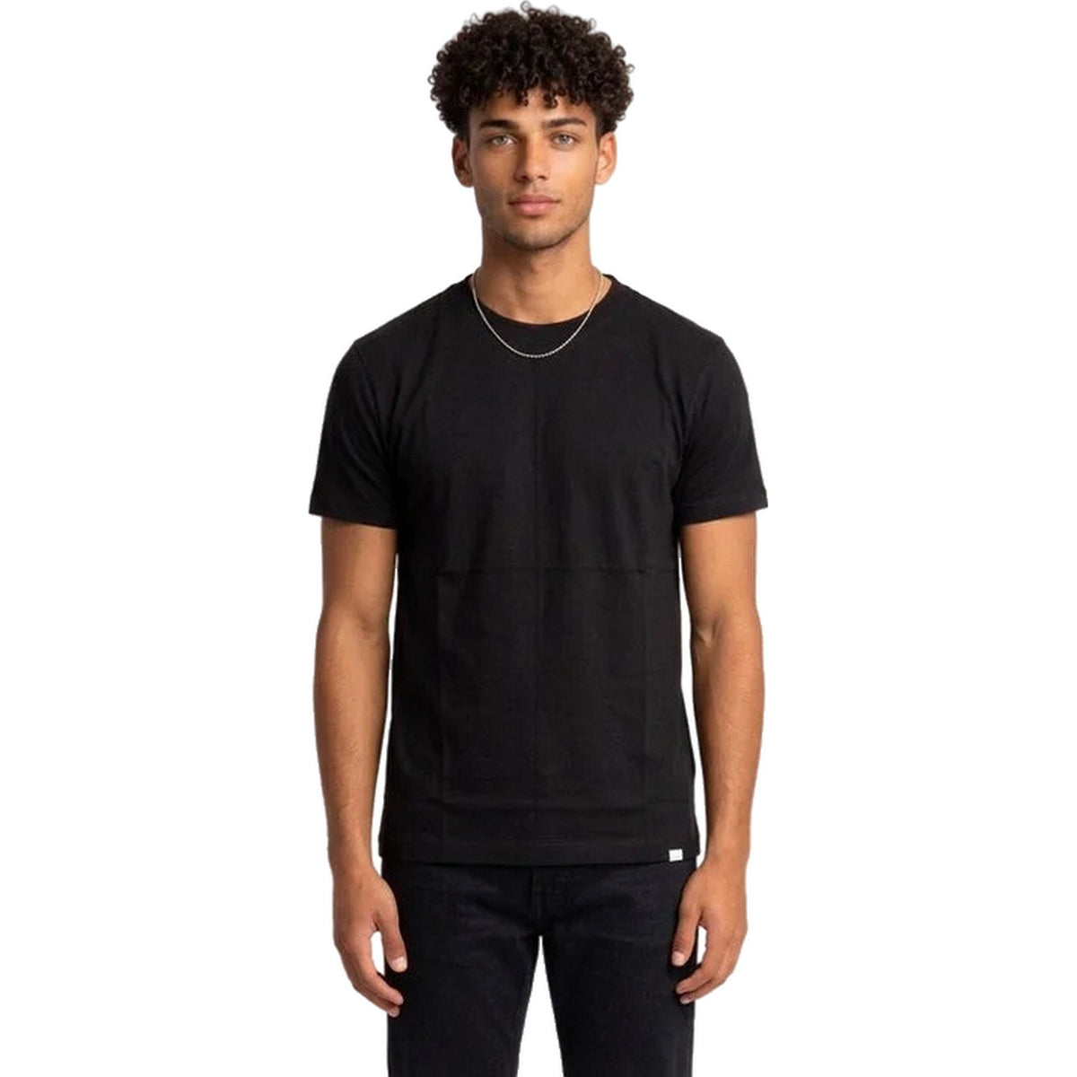 T-shirt Uomo Heskimo - T-Shirt No Iron Silk - Nero-Gianni Foti