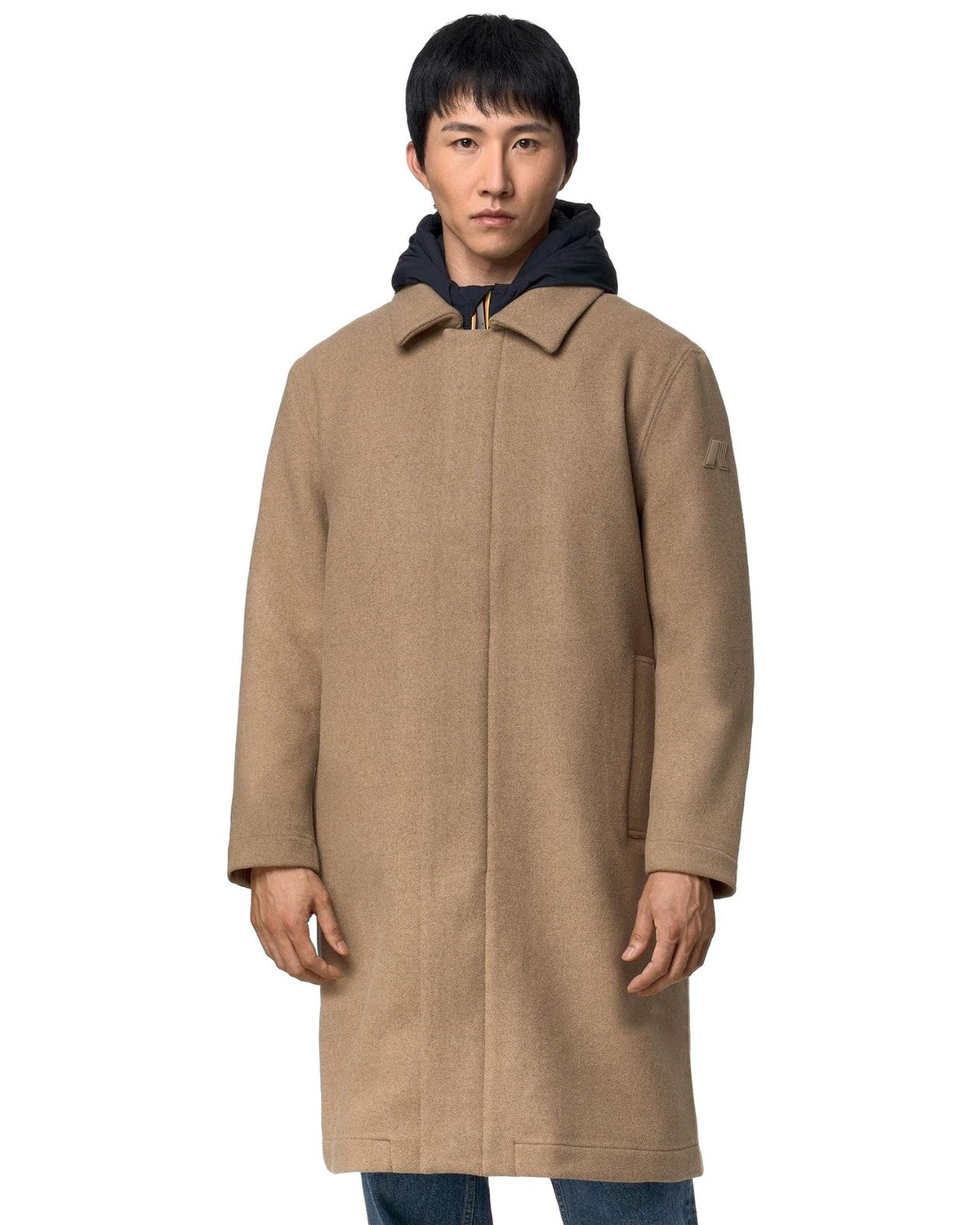 Cappotti Uomo K-Way - Poirol Wool Nylon - Beige