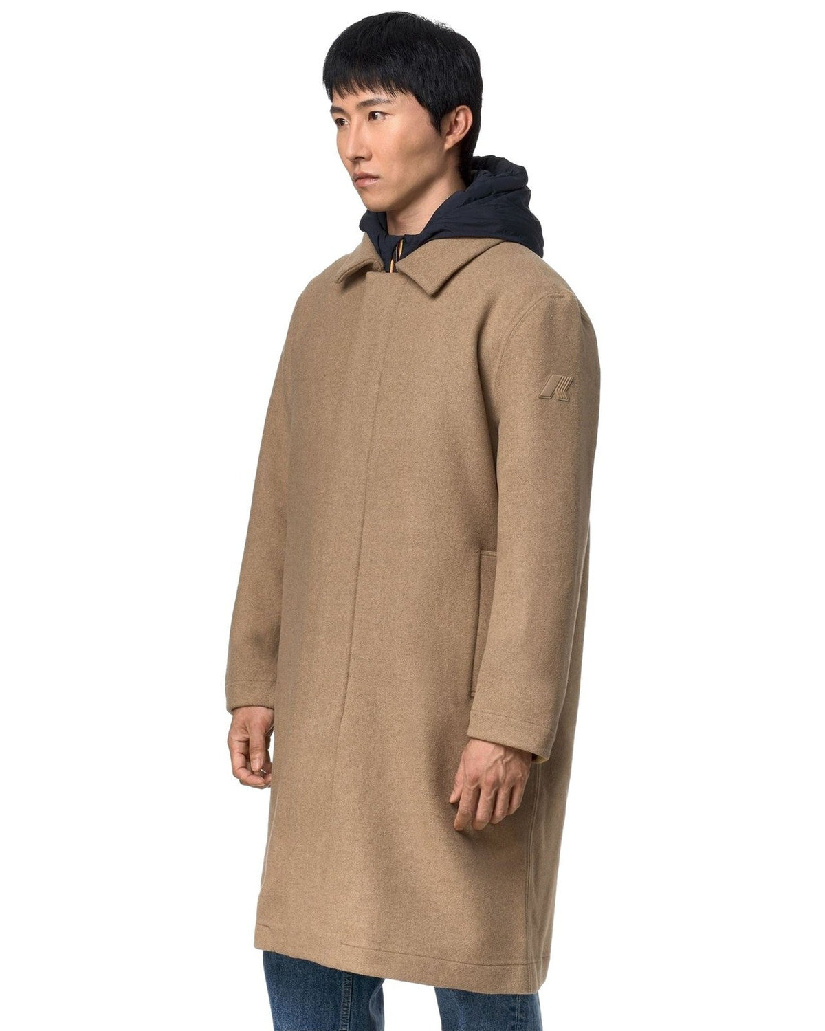 Cappotti Uomo K-Way - Poirol Wool Nylon - Beige