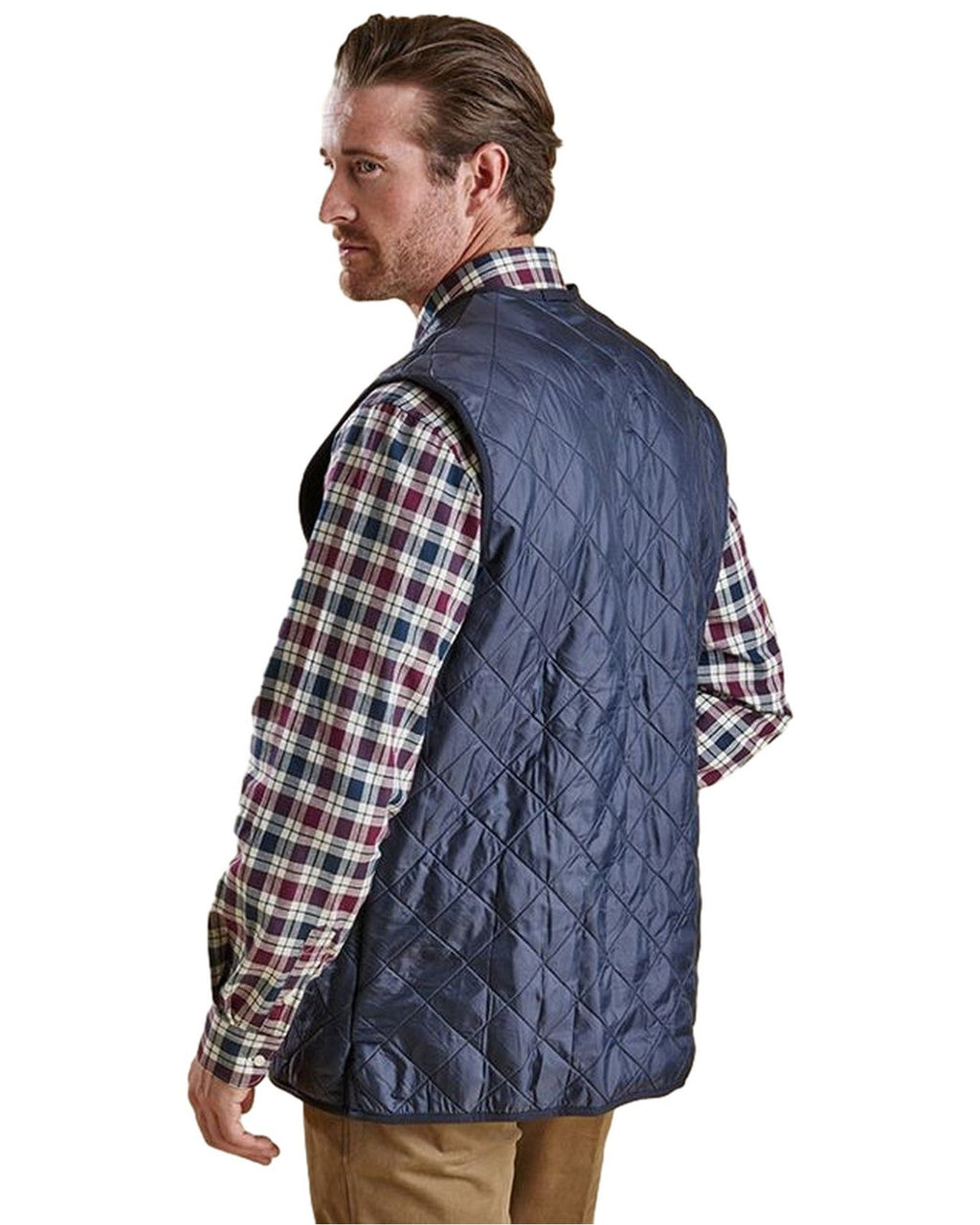 Gilet Uomo Barbour - Polarquilt Waistcoat Zip Liner - Blu