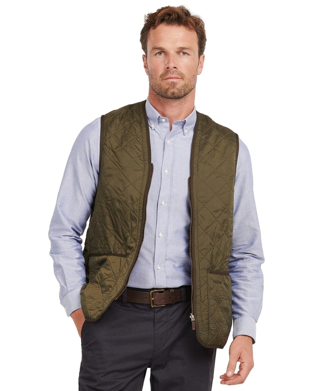 Gilet Uomo Barbour - Polarquilt Waistcoat Zip Liner - Verde