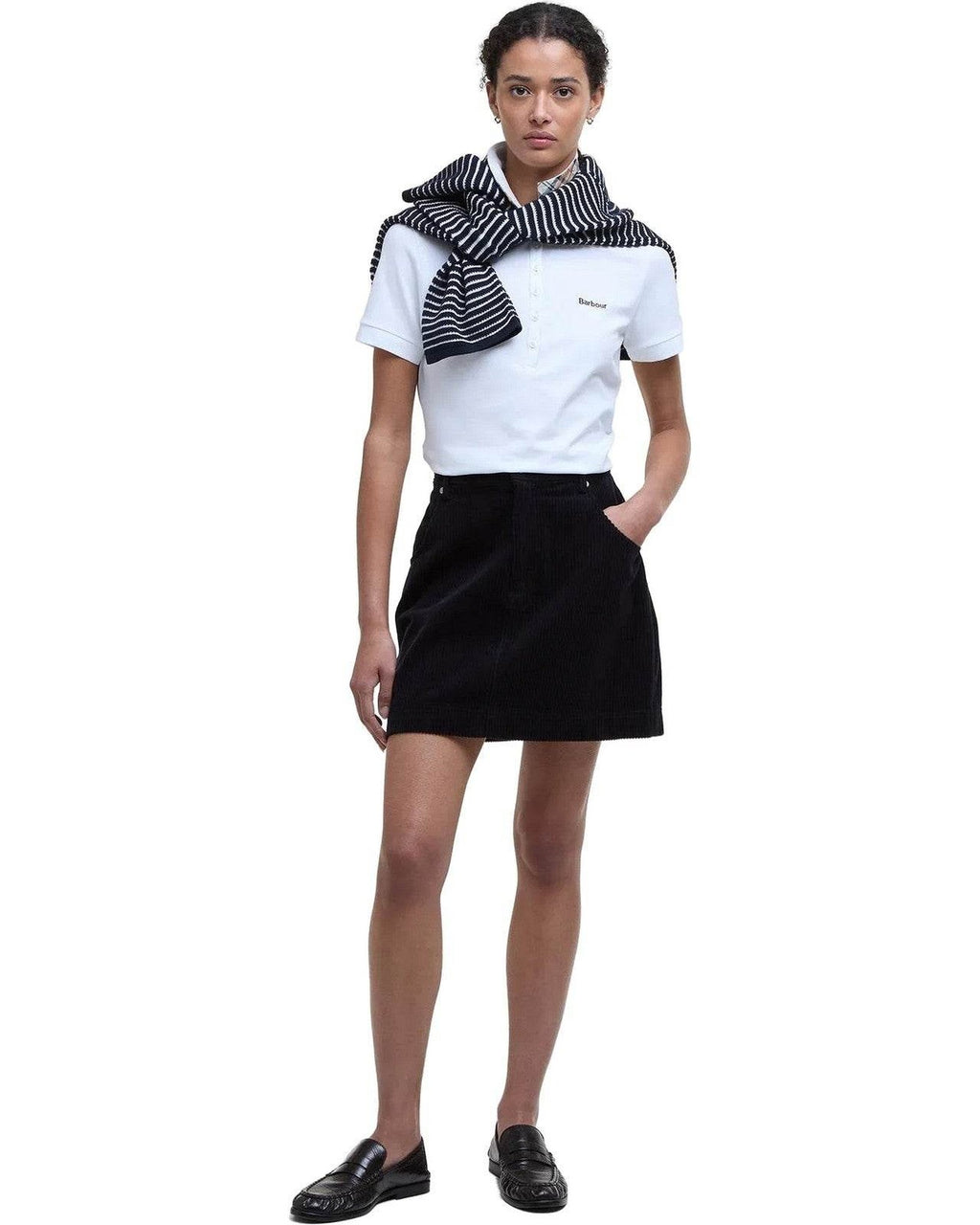 Polo Donna Barbour - Portsdown Top - Bianco