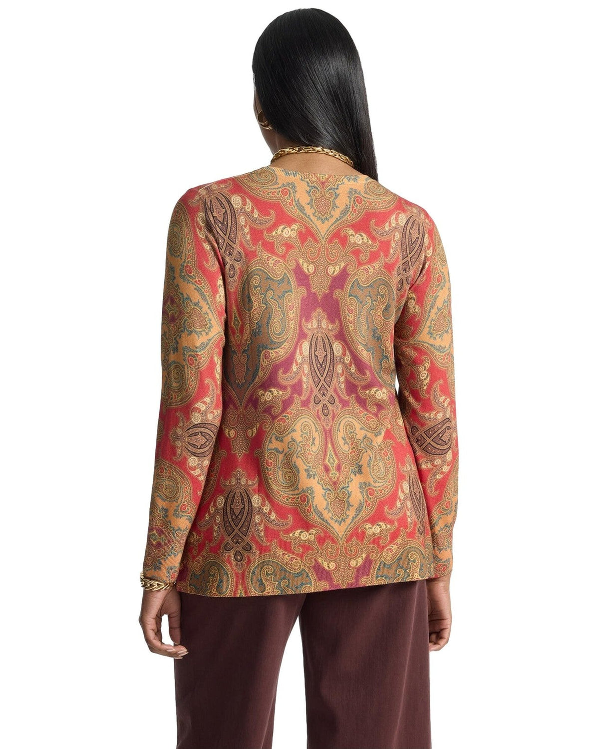 Maglioni Donna Elena Mirò - Pullover M101Z0 - Rosa/Arancio