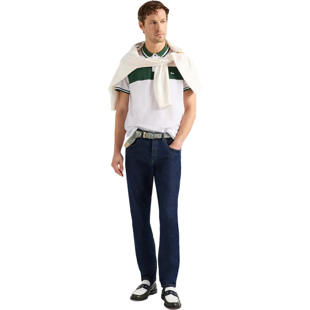 Polo Uomo Harmont & Blaine - Polo fascia contrasto - Bianco