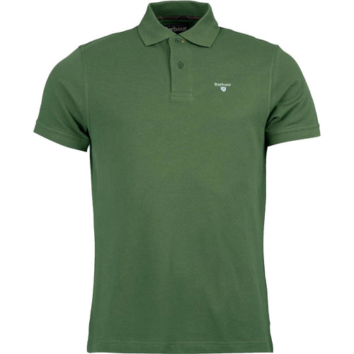 Męska koszulka polo Barbour – Tartan Pique – zielona