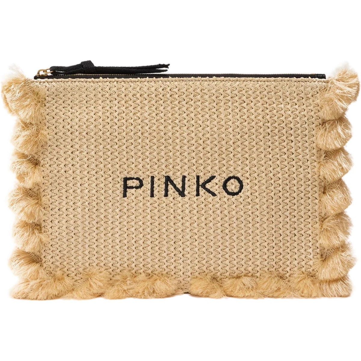 Borse a spalla Donna Pinko - Flat Handle Rafia - Beige-Gianni Foti