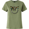 T-shirt Donna Pinko - Quentin T-Shirt Jersey Ricamo - Verde