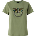 T-shirt Donna Pinko - Quentin T-Shirt Jersey Ricamo - Verde