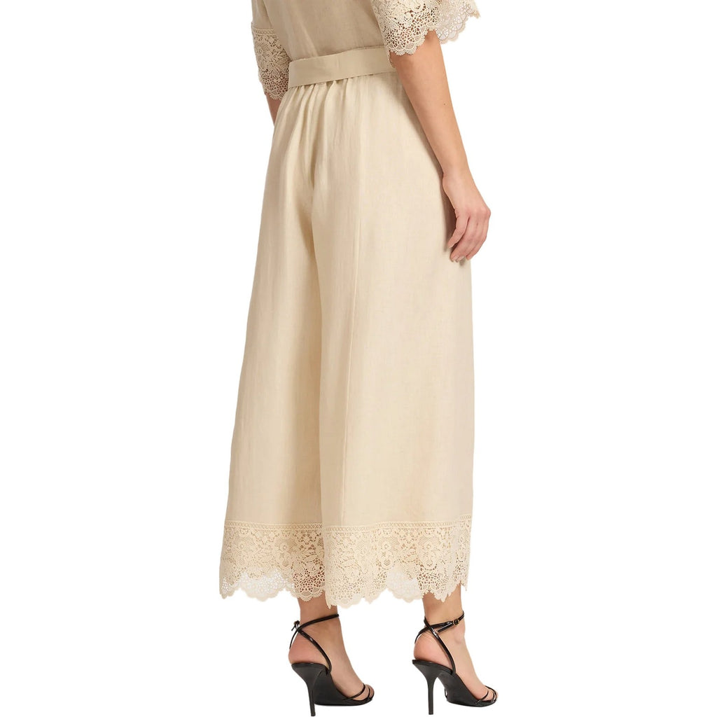 Pantaloni Donna Elena Miro' - Pantalone - Beige-Gianni Foti