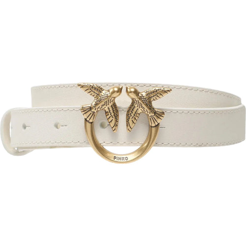 Cinture Donna Pinko - Love Berry H2 Belt Vitello Set - Bianco