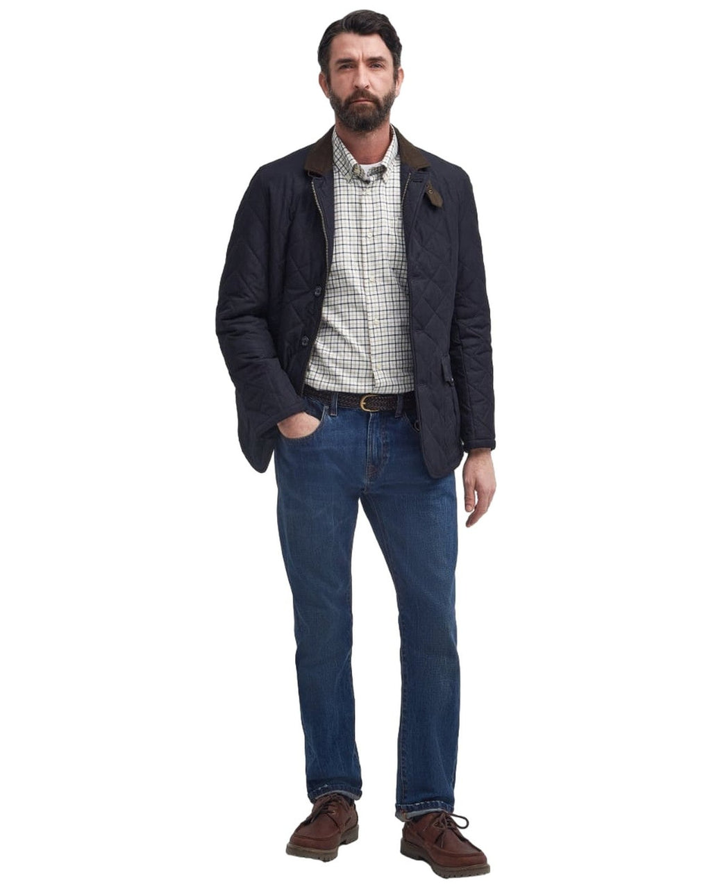 Giubbotti Uomo Barbour - Quilted Lutz - Blu