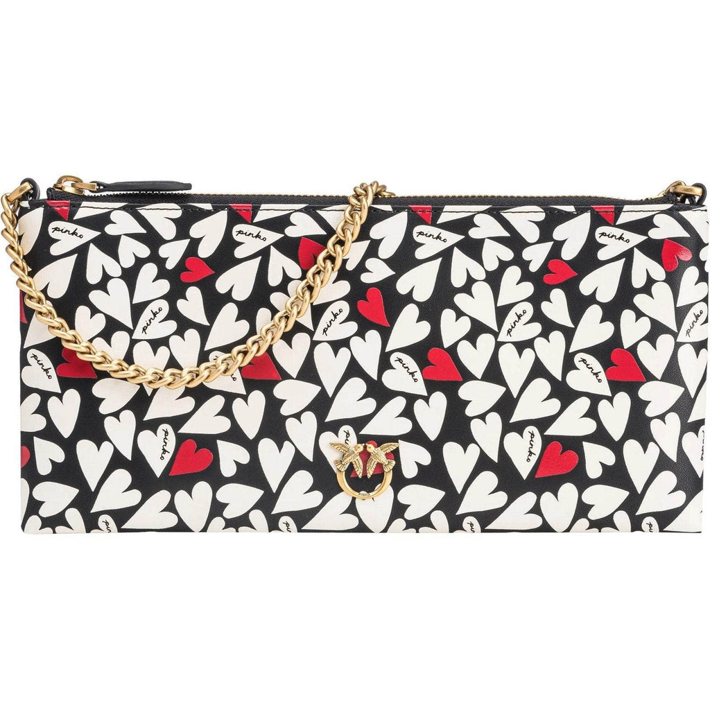 Pochette e Clutch Donna Pinko - Horizontal Flat Vitello Seta S - Nero
