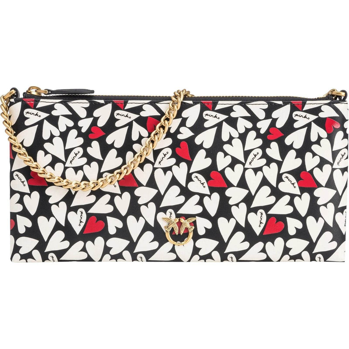 Pochette e Clutch Donna Pinko - Horizontal Flat Vitello Seta S - Nero