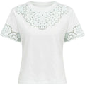 T-shirt Donna Twinset - T-Shirt In Jersey M/C Con Ricamo - Bianco