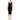 Vestiti da sera e cerimonia Donna Elisabetta Franchi - Abito midi in crêpe stretch taglio coppe - Nero