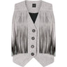Gilet Donna Pinko - Boretto Gilet Fiammato Lino Co - Grigio