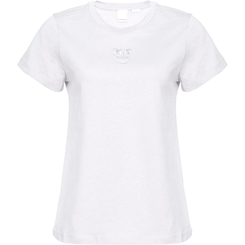 T-shirt Donna Pinko - Bussolotto T-Shirt Jersey Logo - Bianco