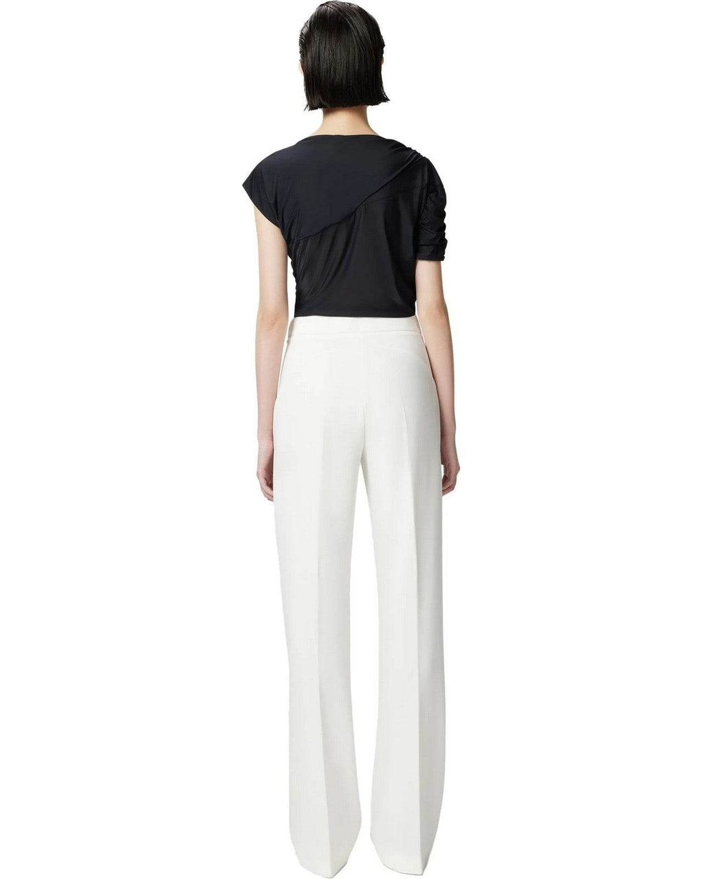Pantaloni Donna Pinko - Resta Pantalone Punto Stoffa S - Bianco