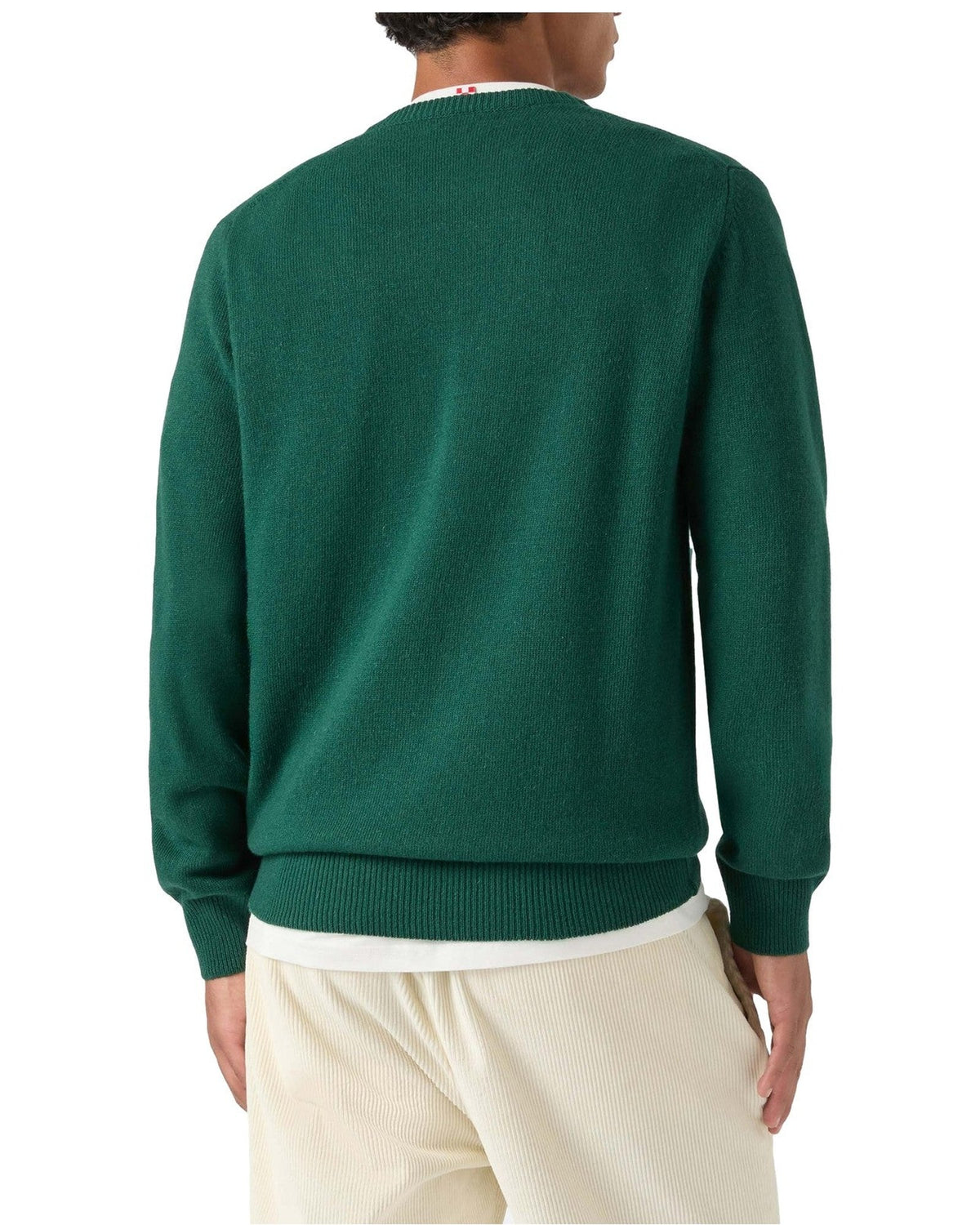 Maglioni Uomo Mc2 Saint Barth - Round-Neck Sweater Chiedi a Chat 51 - Verde
