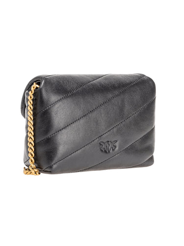 Borse a spalla Donna Pinko - Love Baby Puff C Sheep Nappa - Nero