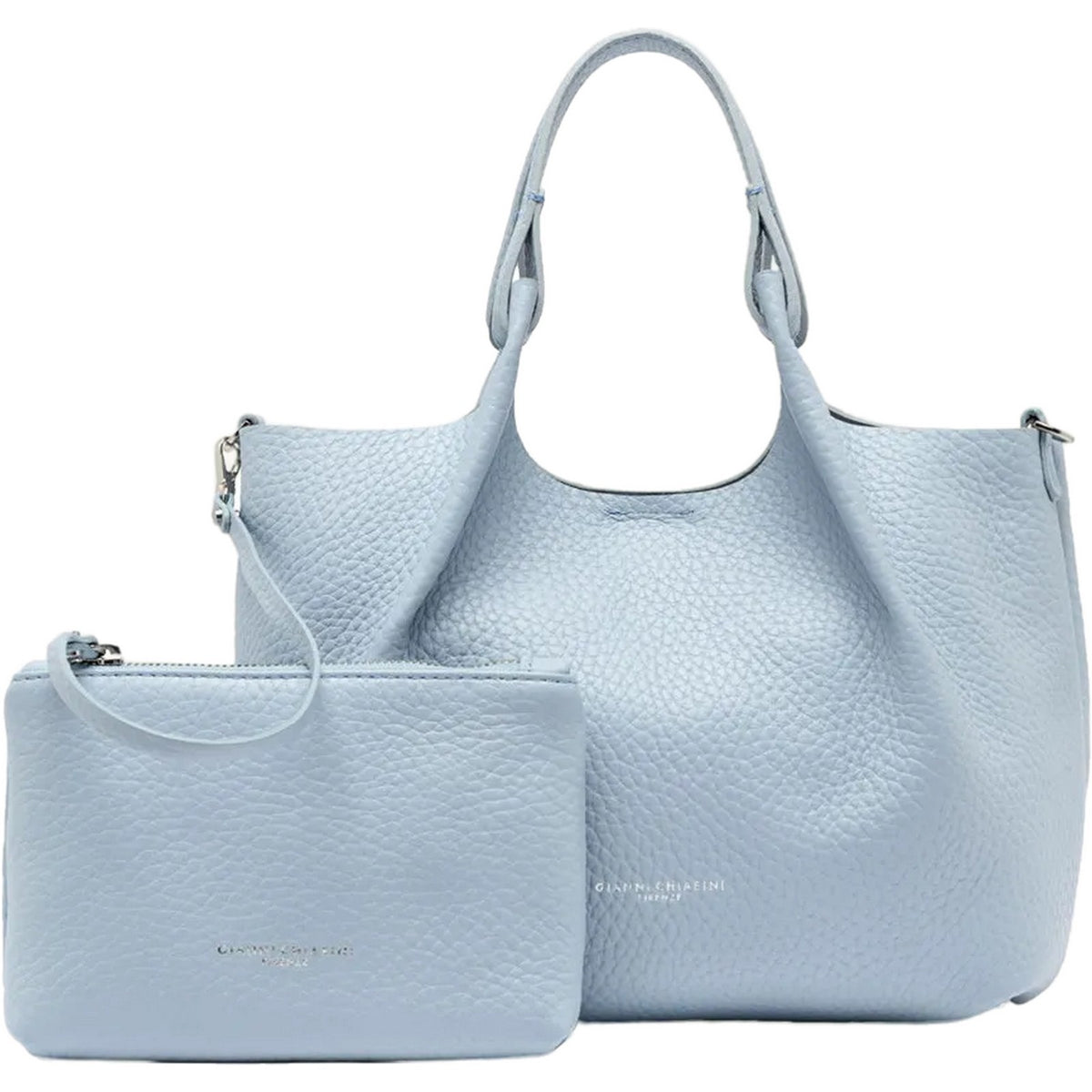 Borse a spalla Donna Gianni Chiarini - Borsa pelle - Azzurro