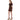 Vestiti casual Donna Twinset - Mini Abito A Maglia Rete E Paillettes C/Sottoveste - Marrone