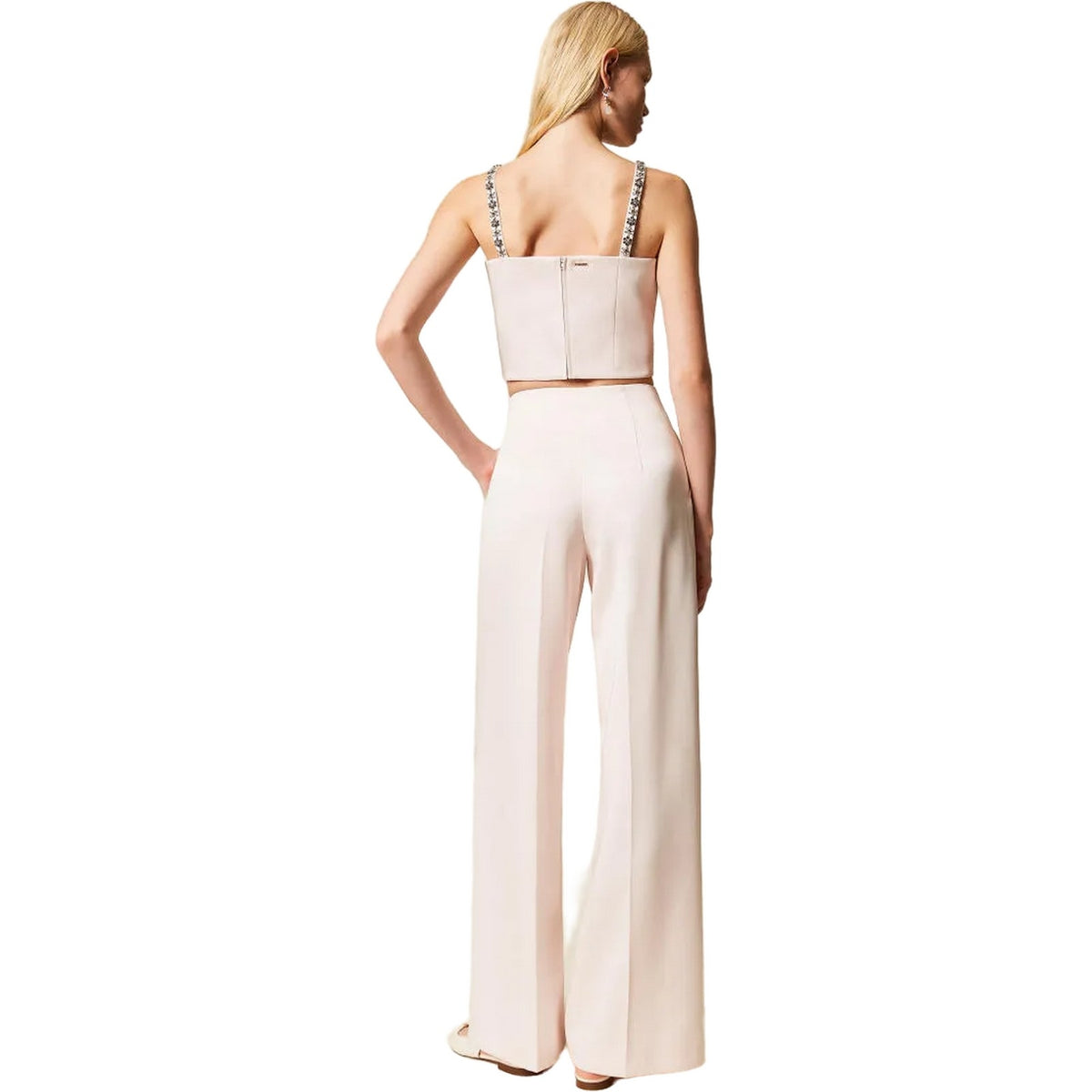 Pantaloni Donna Twinset - Pantalone Palazzo - Rosa-Gianni Foti