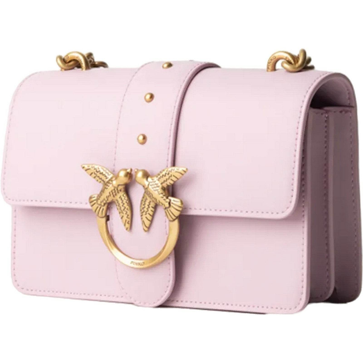 Borse a spalla Donna Pinko - Love One Mini Cl Vitello Seta - Viola