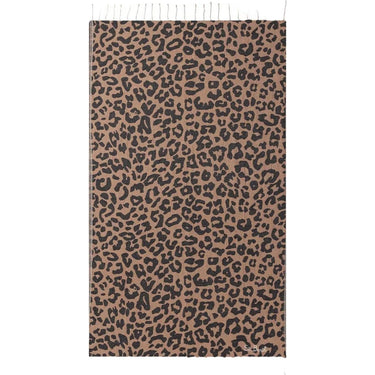 Teli mare Unisex Mc2 Saint Barth - Jacquard Beach Towel With Fringe - Marrone