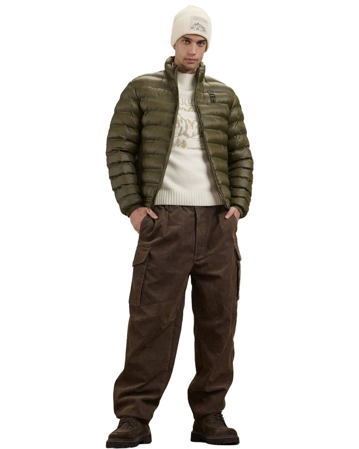 Giubbini Uomo Blauer - Sewall - Oliva Scuro