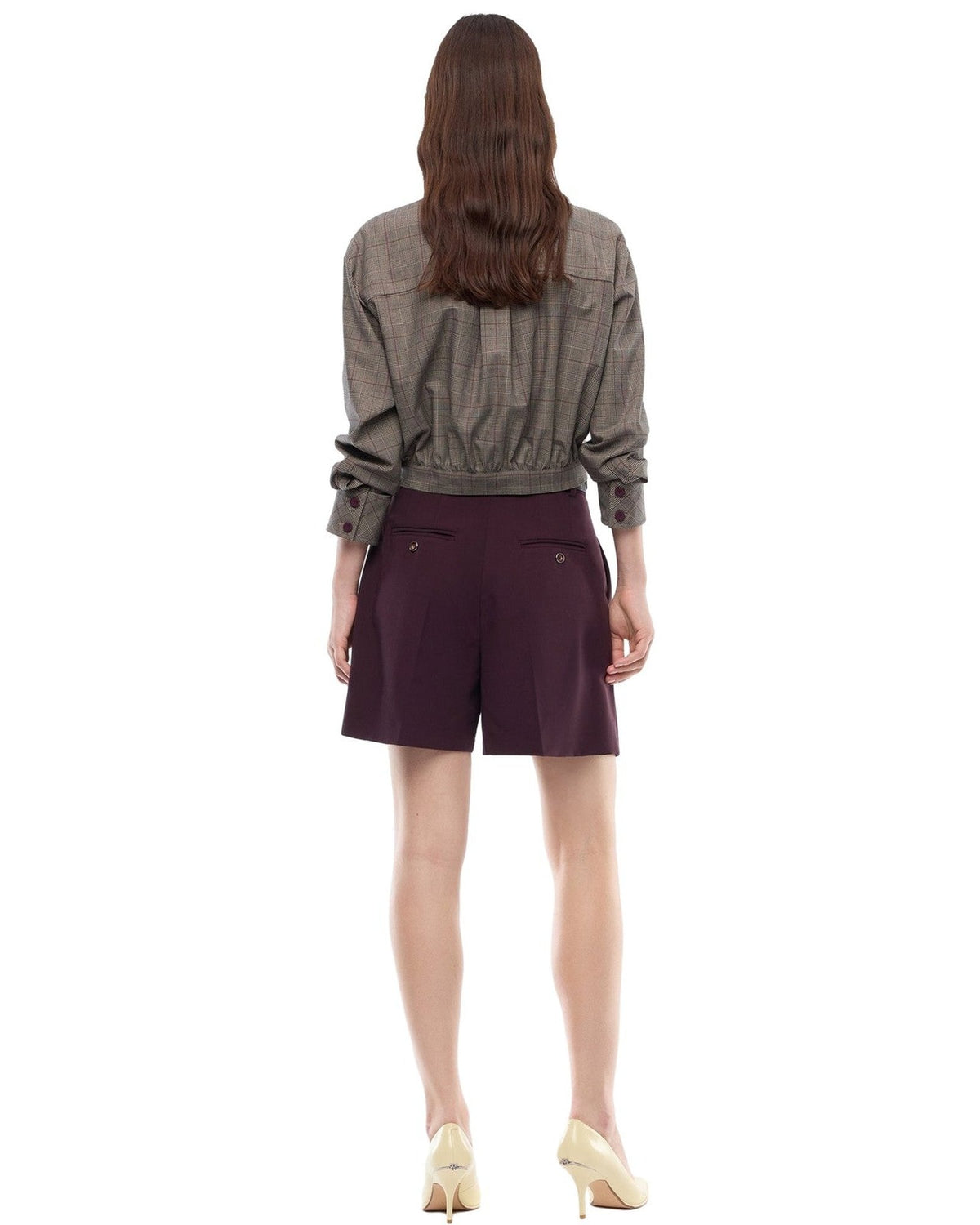 Pantaloncini Donna Pinko - Shetana Short Fluido - Bordeaux