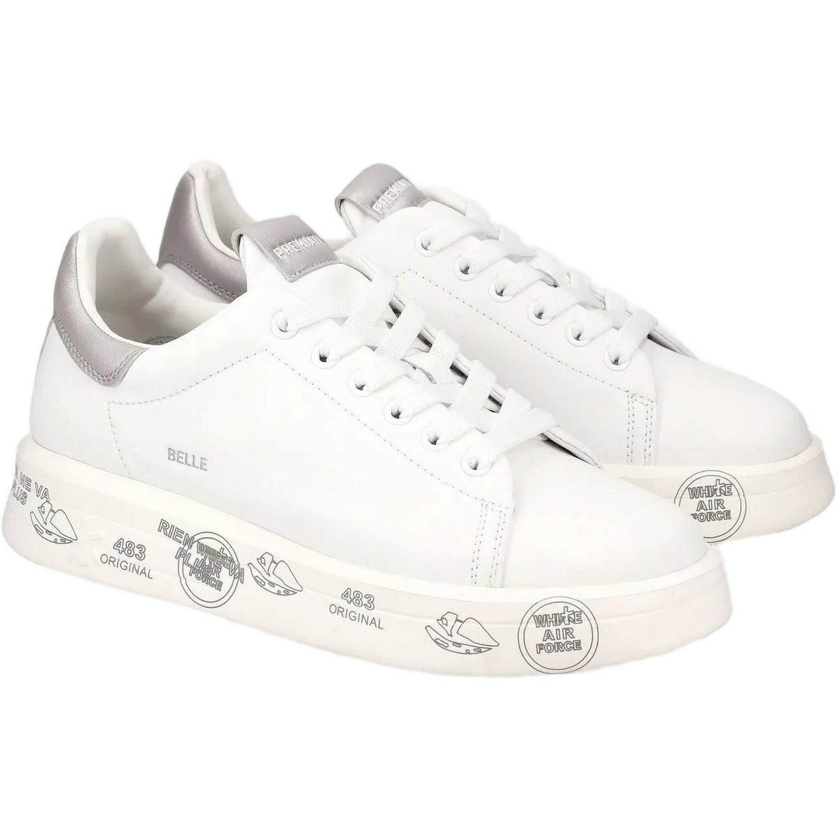 Sneaker Donna Premiata - Belle - Bianco-Gianni Foti